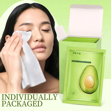 1/2/3 box of avocado makeup remover wipes, gently remove makeup and deeply clean facial skin, individually packaged.