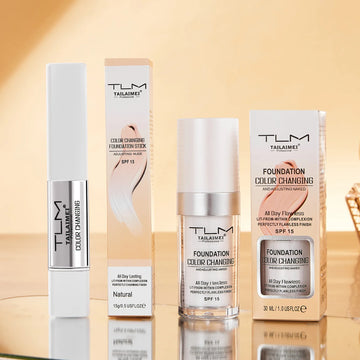 Color Changing Foundation Stick with Spf 15, All Day Flawless, Natural-Looking Complexion, Long-Lasting Wear