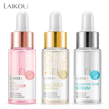LAIKOU Makeup Base Moisturizing Essence 24k Gold Elixir Oil Control Professional Matte Serum Series Brand Foundation Primer 1pcs