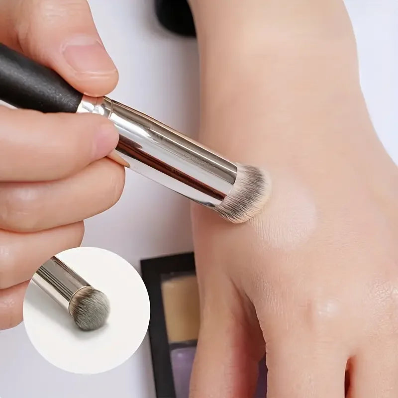 3-piece foundation make-up makeup brush, nylon bristle, fragrance free, suitable for neutral skin, quick application and mixing