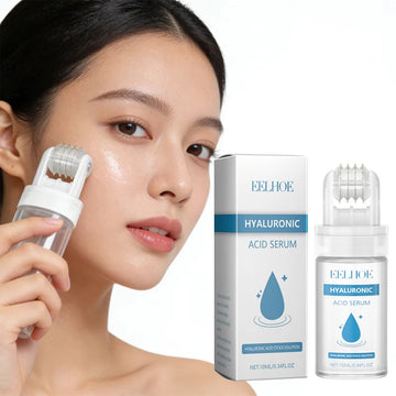 Deeply Hydrating Korean Facial Essence Set Hyaluronic Acid Microneedle Roller Skin Care Easily Absorbed Moisturizing Essence